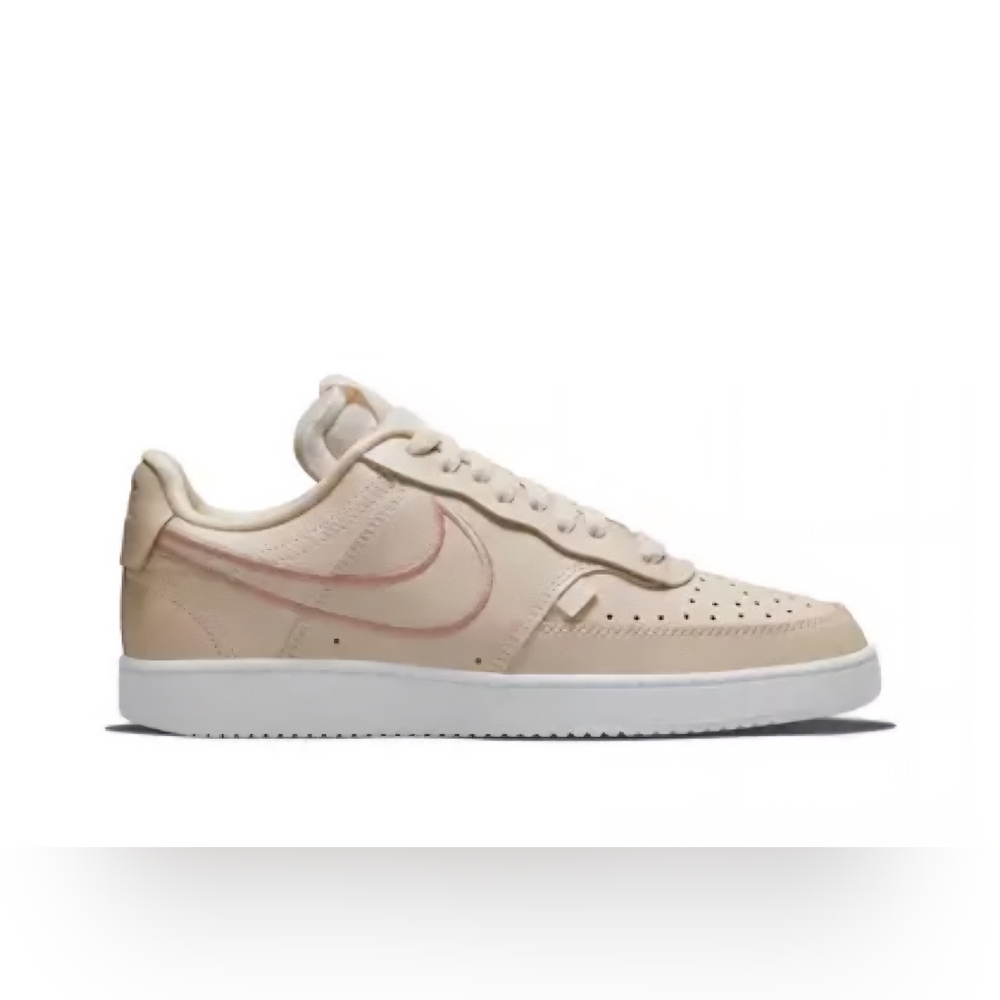 Nike Court Vision Low Premium "Pearl White/Metallic Red Bronze/Sail/White" Women